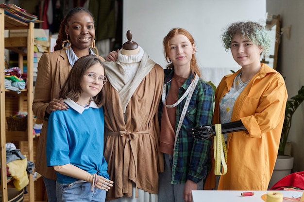 Three smiling craft makers